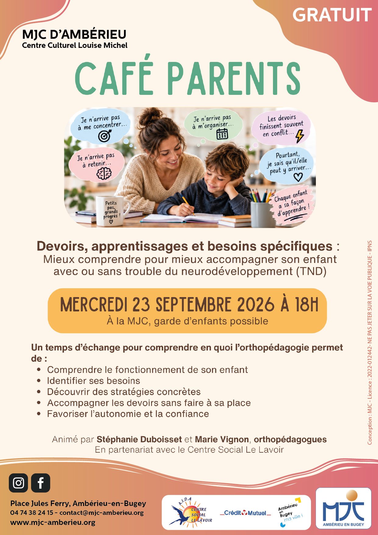 Samedi 23 Septembre à 18H
